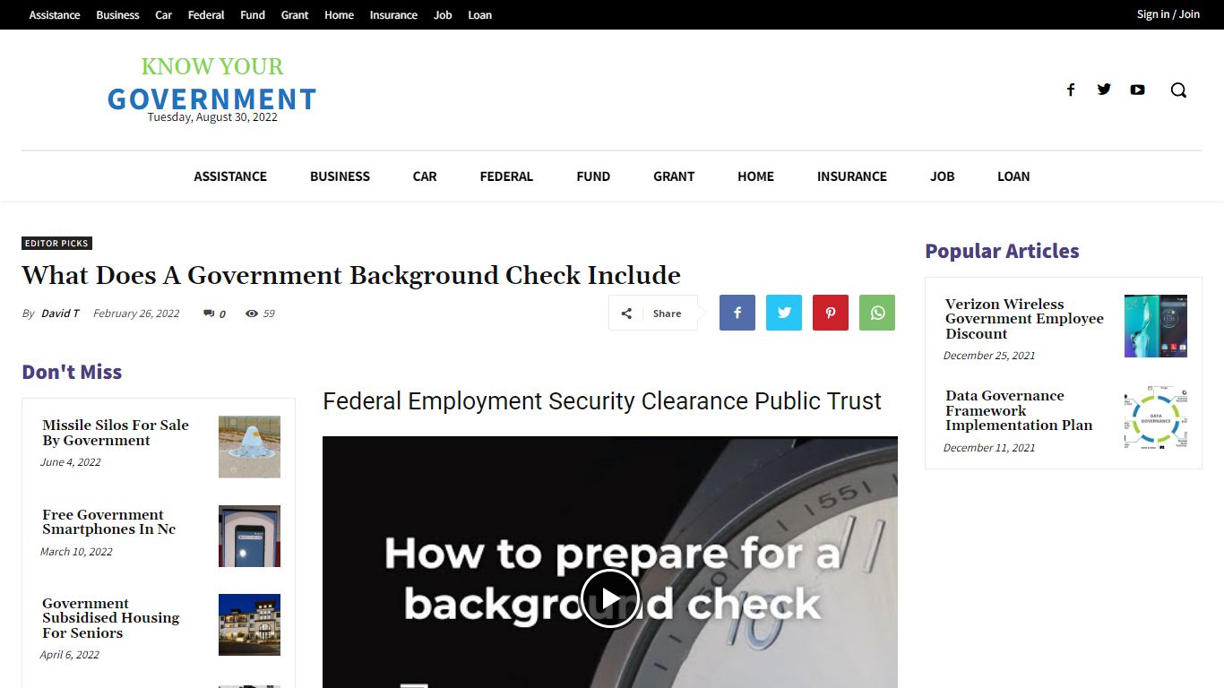 What Does A Government Background Check Include