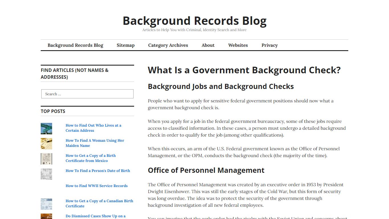 What Is a Government Background Check? - Background Records Blog